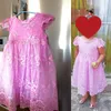 Zomermeisjeskleding Kinderjurken voor S Lace Flower Bruiloft Kinderen Princess 220426