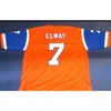 Chen37 Custom Men Youth Women John Elway Football Jersey Size S-6XLまたはカスタム任意の名前または番号ジャージー