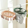 Clothing & Wardrobe Storage Multi Clip Hanger Drying Socks Underwear Baby Hanging Clothes Rack Household Balcony Can Be Folded And RotatedCl