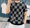 2022 camisetas masculinas verão versão europeia de manga curta nova moda masculina de seda gelo impressão digital legal tendência da moda camiseta gola redonda