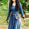 Casual Jurken Middeleeuwse Jurk Vrouwen Lange Mouw Maxi Gewaad Vintage Fairy Elven Renaissance Viking Gothic Kleding Fantasy BaljurkCasual Cas