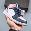 Infants 1s Kids Basketball Shoes Kid Shoes Game Royal Scotts Obsidian Chicago Bred Sneakers Mid Multi-Color Tie-Dye Kids Shoes Size 25-35