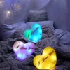 Poduszka Luminous Heart Poduszka Walentynki 7 Kolor Zmiana Świeciła Pluszowa lalka LED LIDY Zabawki Lampa prezentowa Lampa podtrzymującaPillowpillow