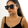 여성을위한 트렌디 한 구슬 선글라스 체인 진주 안경 홀더 넥 밴드 안경 체인 끈 패션 쥬얼리