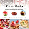 12Pcs/set 304 Stainless Steel Cookie Biscuit Cutter-Set, Round Pastry Donut Doughnut Cutter Mold Rings Set Baking Tools