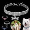 Collares de perros Camas de moda Collar de cristal de moda Collar ajustable para perros pequeños Cats Chihuahua Pug Yorkshire Pet Collar AccessO275G