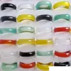 Jade Band Rings Agate Finger Ring for Women Men Fashion Jewelry Wholesale