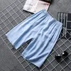 Pantaloncini da uomo Uomo di grandi dimensioni Bordo stampato Morbido per il tempo libero Sottile L-4XL Estate Traspirante Alla moda Accogliente Maschi Abbigliamento da spiaggia Allentato Adolescenti Chic