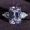 Обручальные кольца 2022 Прибытие роскошное подушка серебряного цветового дизайнера обручальное кольцо для женской леди годовщины подарки в подарки Sulk Sell R5084 Rita