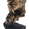 Nordiska enkla abstrakt skulptur Figurinprydnader Tystnad är guldkontor Hemdekoration Tillbehör Modern konsthartsdekor 220622
