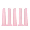 Pink Forehead Face Massager and Cheek Silicone Cupping 5pcs