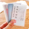 Porte-cartes Mode Simple PVC Étanche Transparent Gommage Couverture Titulaire De La Carte Protéger Crédit ID Titulaire Bancaire CaseCard
