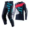 Vêtements de moto 2022 LEAT 55 Maillot et pantalon de motocross MX Gear Set Combo Vert Vêtements de moto Off Road Racing Suit1631339