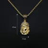 Pendant Necklaces Hip Hop Rock Gold Color Stainless Steel Jesus Piece Pendants Necklace For Men Rapper Jewelry Drop Godl22