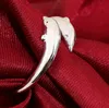 Crystal Cute Dolphin Ring Fashion 925 Sterling Silver Plated Rings For Women Party Jewelry