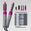 Professional 5 In 1 MultiFunctional Hair Dryer Comb Air Styler Curler Straightening Curling Iron Styling Brush Tool292E219e