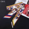 2022 Spring Carriage Women's Fashion Decoration Twill Small Silk Scarf Mångsidig Bindning Bag Handtag Ribbon Hair Band