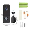 WiFi Doorbell Smart Hem Trådlös Telefon Dörr Bell Kamera Säkerhet Video Intercom 720p HD IR Night Vision för lägenheter med chime