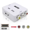 HDTV NAAR AV RCA CVSB L/R Video Connectors 1080P Scaler Converter Box HD Video Composiet Adapter Ondersteuning NTSC PAL Uitgang