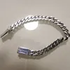 925 Sterling Silver Simple Punk Retro Bracelet Chain Korean Fashion Couple Thai Silver Can Lettering Boyfriend Gift Jewelry