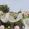 10 m x 48 cm Crystal Organza Tiulle Roll Fabryka Party DIY Krzesła osłona Sheer Wedding Arch Dekorato