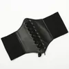 Bälten korsett bred pu läder bantning kropp midjeband för kvinnor elastisk midja cinto sobretudo feminin ceinture femme fajasbelts