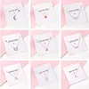 Pendant Necklaces Simple 925 Silver Personality Clavicle Chain Women Light Luxury Starfish Moon Necklace Christmas GiftPendant