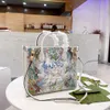 Handbags Tote Single Woman Flower Printing Shopping Graffiti Classic Bags Medium Letter Pu Top Quailty Shoulder Bags Designer Cross Body