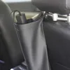 Bilarrangör universal syntetisk läder rygg paraplyförvaringsväska hållare auto städningstillbehör svart vattentät pouchcar