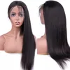 뼈 스트레이트 브라질 인간의 머리카락 레이스 프론트 가발 레미 HD 보이지 않는 매듭 가발 흑인 여성을위한 자연 머리 150 % 13x4 정면