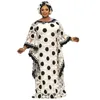Vêtements ethniques 2 pièces ensemble Design africain Dashiki Robe broderie dentelle musulmane Abaya Bazin Robe robes Maxi robes et écharpe