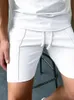 Pantalones cortos para hombres Pantalones cortos para hombre Sólido Slim Fit Pantalón corto Pantalones de cintura alta Fitness Gym Streetwear Pantalones rectos masculinos