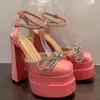 2022 Nieuwe Mode Vrouwen Strik Pompen Retro Mary Janes Dikke Hakken Sandalen Lente Platform Dress Party Bruiloft Vrouw Sandalen Y220409