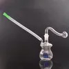 Mini bouteille portable bécher en verre Bong cage à oiseaux Perc voyage barboteur eau Bongs recycleur Dab plates-formes avec tuyau de brûleur à mazout en verre mâle de 10 mm