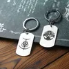 سلاسل المفاتيح لعبة Elden Ring -keychain Stainless Steel Tag Tag Tag Pendant Keyring Car Bag Bag Bag Key Key للنساء