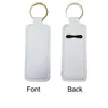 Home Refillable Party SubliMation Blanks Neoprene Chapstick Holder Lipstick Wristlet Keychain Lanyard Hand Sanitizer täcker kvartinnehavare för GiftsZC1141