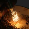 Retro Edison Light Bulb E27 220V 40W A19 Spirai Filament Incandescent Ampoule Bulbs Vintage Edison Lamp H220428