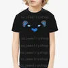 5a topkwaliteit kinderborduurwerk t-shirt 2022 mode geborduurd kind t shirt tijgerhoofden dieren hoofd letters korte mouw voor jongen en meisje