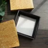 Geschenkwikkeling 20 5cm 5 stks hout bamboe geweven artikelen papieren doos als macaron chocoladekoekje bruiloft voorkeur verjaardagsfeestje cadeaus verpakkinggift