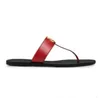 2022 Designer Luxus Slides Frauen Flip Flops Leder Sandale Doppel Metall Schwarz Weiß Braun Hausschuhe Sommer Strand Sandalen