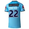 TRZS 2022 Новый регби -джерси мужские футболки с коротким рукавом NSW Blues State of Origin Captains Run S5xl Custom Имя