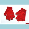 Cinq doigts gants mitaines chapeaux foulards accessoires de mode hiver chaud enfants tricotés enfants filles fl doigt gant garçons 6 styles support