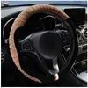 Crystal Super Super Threedimensional Plush Car Teadering Wheel Cover لـ 3738cm14515 "ANTISLIP CARE STERINGER CARPET J220808