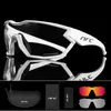 Fashion Eyewear Bike Cycling Sunglasses Outdoor Sports Mountain Sports photochromiques Route Lunets Bicycle Men Femmes Gogles Gogles NRC Brand avec 3 objectifs