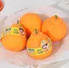 Novità Giochi Giocattoli Decompressione Squeeze Fruit Orange Ball Release Pressure Toy Per bambini e adulti