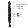 82 Inch Synthetic Crochet Hair Extensions For White Women Box Twist 165g Jumbo Xpression Braiding Hair Pre Stretched Wholesale Bulk Long Ultra Braid