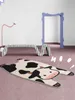 Mignon vache chambre tapis chambre d'enfants chevet couverture doux en peluche tapis maison salon longue bande tapis mignon chambre décor enfants tapis