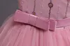 Robe de filles mignonnes élégant princesse pour enfants robe de fête robe de mariée