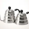 1L/1.2L DRIP KETTLE Thermometer Giet over koffie thee Pot Swan lange nek roestvrijstalen dunne mond zwanenhals wolk 220509