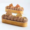 Bakformar 12 st oval tartlet formar fransk dessert mousse frukt paj tårta ring quiche tårta mögel rostfritt stål ringbakning